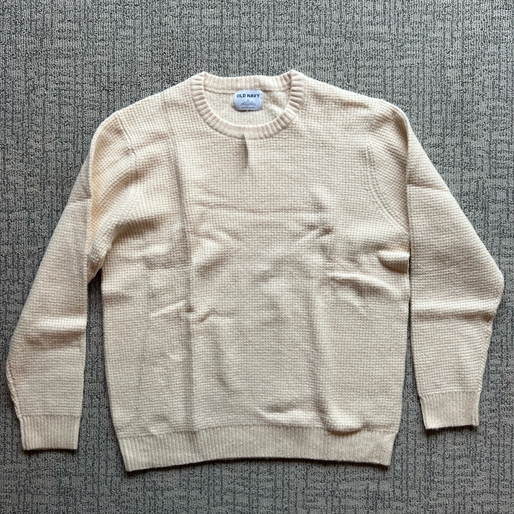 Men’s waffle knit sweater XL